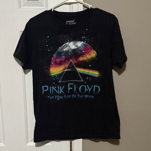 Pink Floyd Black Tee with Colorful Graphic